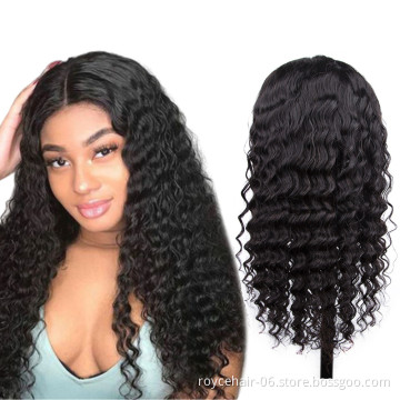 Bresilienne Human Hair Deep Wave Full Lace Front Wigs
